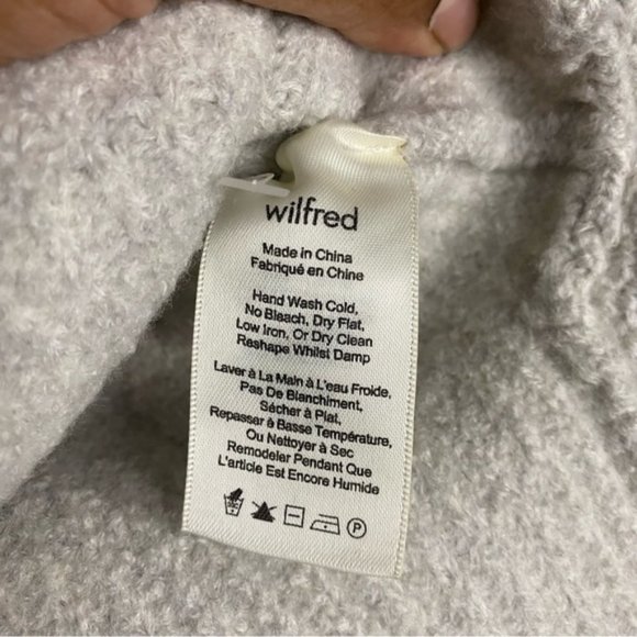 Wilfred Women's Light Gray Durandal Sleeveless Cowl Neck Sweater - Picture 7 of 9